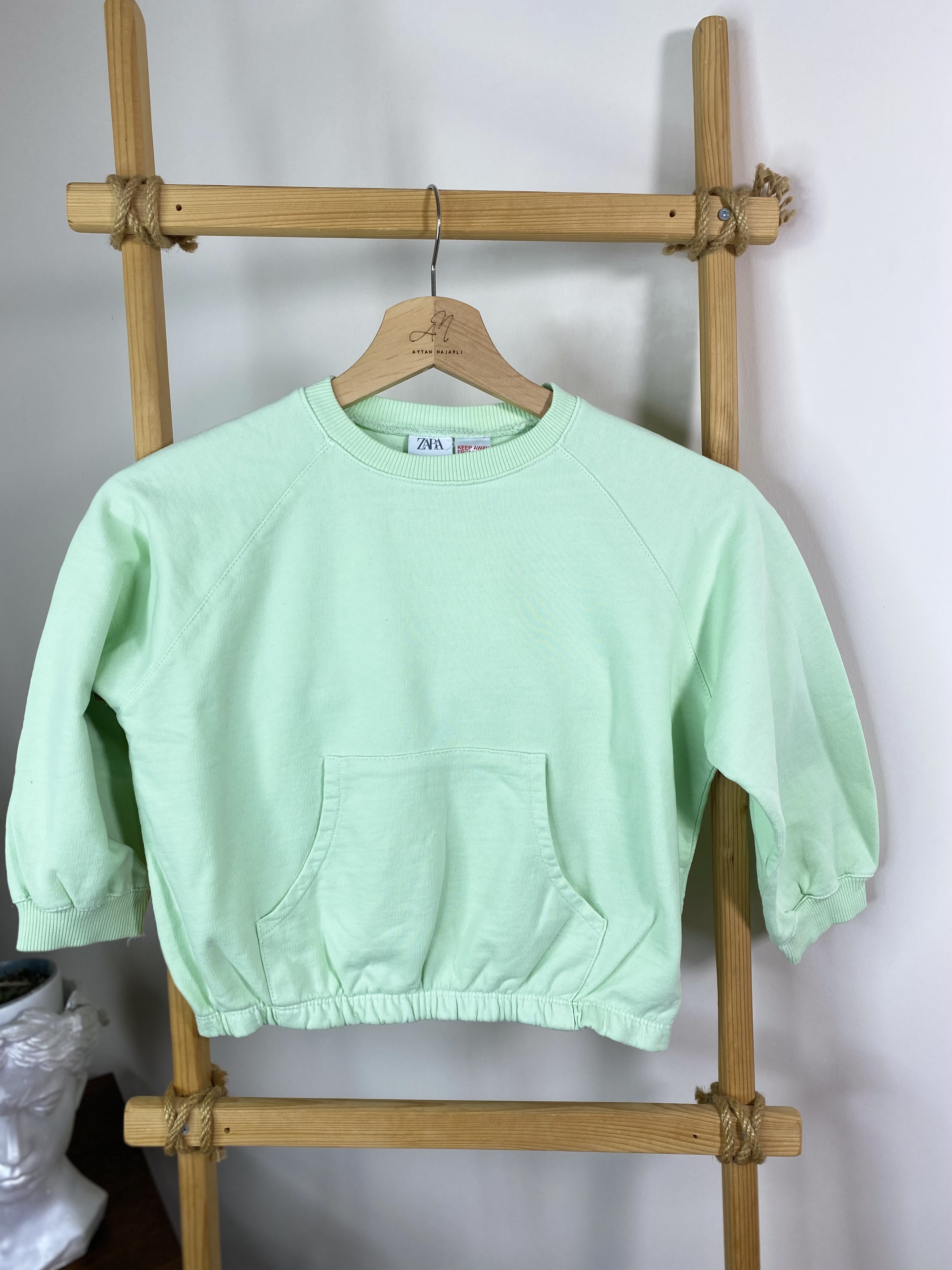 YEŞİL%20CEP%20DETAY%20UNİSEX%20SWEAT%20